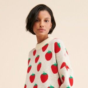 Lisa Says Gah Ella Strawberry Sweater (XS/S)